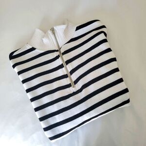 Half-zip Stripped Pullover